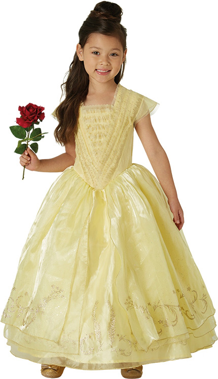 Costum Belle Frumoasa si Bestia Premium Fetite 3-4 Ani, Nr. 1, Carnaval24