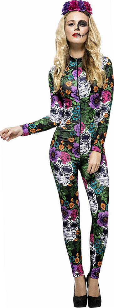 Costum Day of the Dead multicolor, #1, Carnaval24