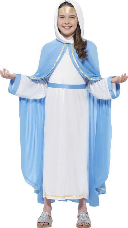 Costum Fecioara Maria fetite 7-9 ani, #1, Carnaval24