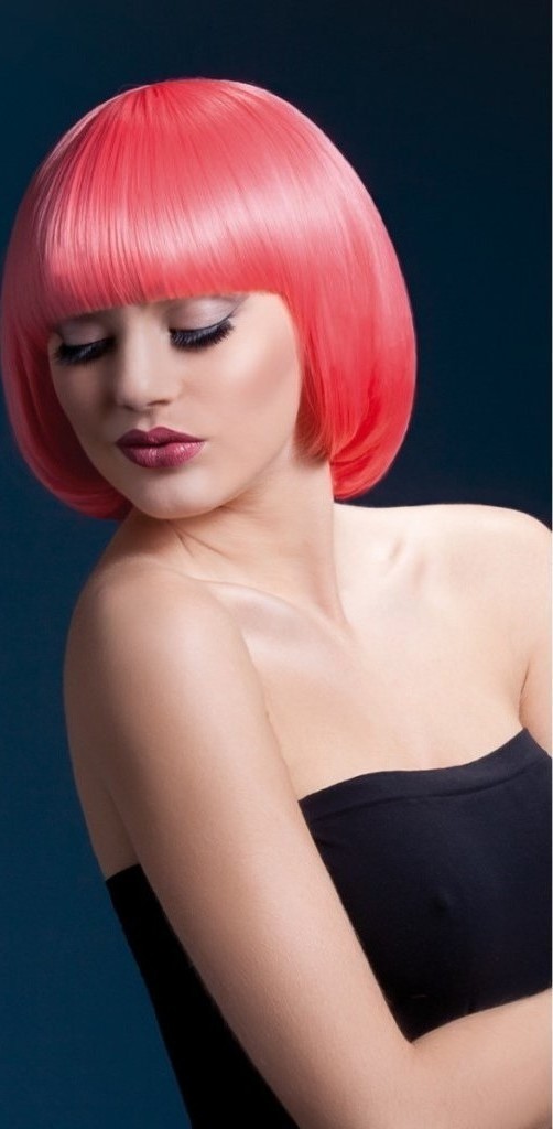 Peruca profesionala Fever Mia portocaliu pastelat, Nr. 2, Carnaval24