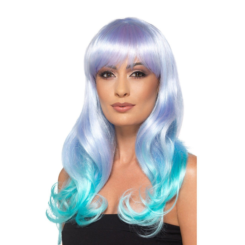 Peruca Multicolora Inorog Pastelata, #1, Carnaval24