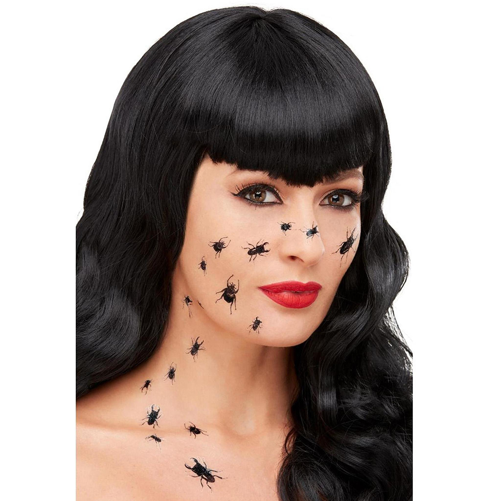 Set tatuaje cu diverse insecte infioratoare, Negru, #1, Carnaval24