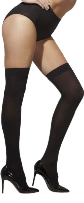 Ciorapi scurti cu banda Opaque negri 	, #1, Carnaval24