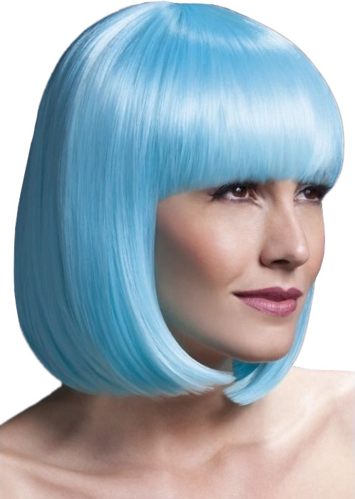 Peruca Profesionala Elise Albastru Neon, #1, Carnaval24