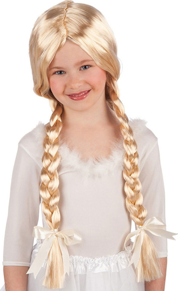 Peruca Blonda cu codite, #1, Carnaval24