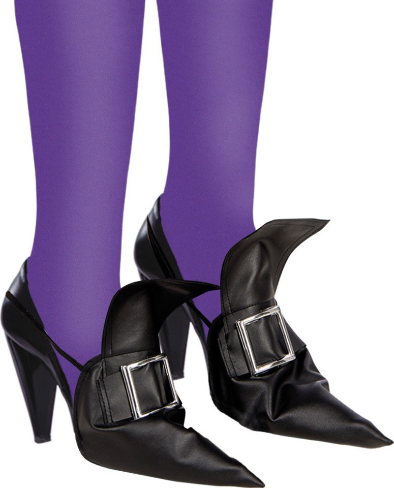 Acoperitoare pantofi pentru costumatia de vrajitoare, Negru, #1, Carnaval24