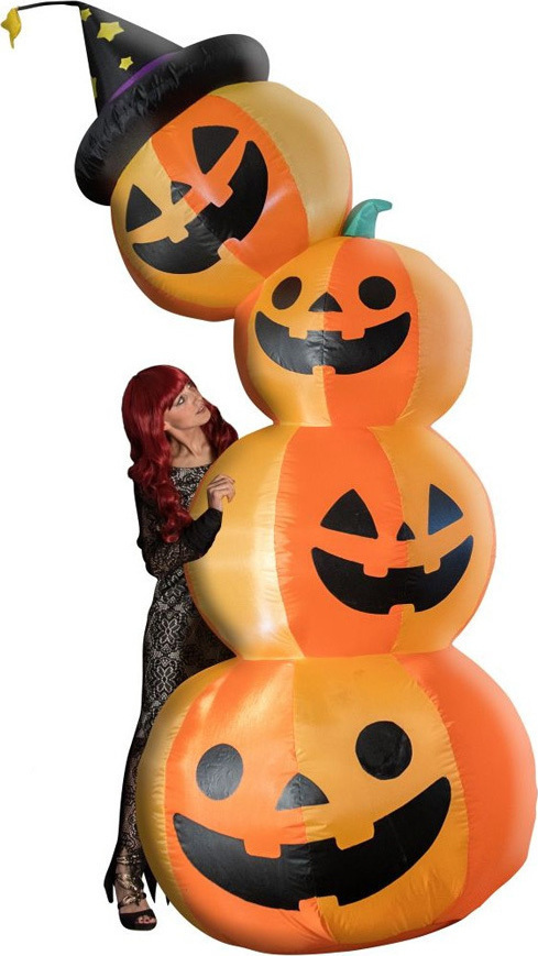 Decoratiune Gonflabila Dovleci  240cm, Portocaliu, #1, Carnaval24
