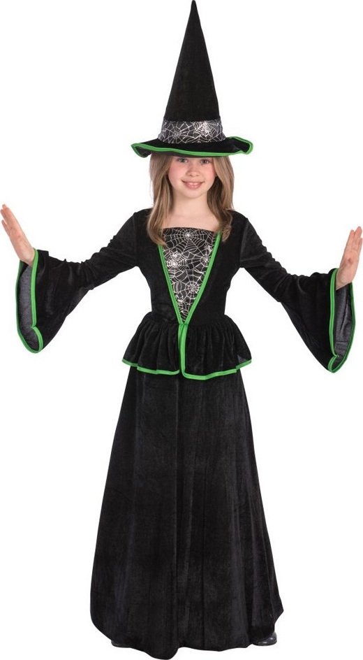 Costum Vrajitoare cu panze de paianjen 10-11 ani, #1, Carnaval24