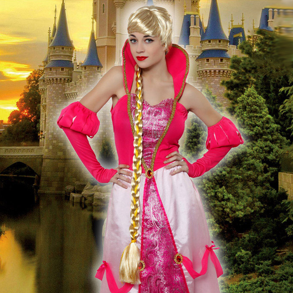 Peruca Blonda Impletita, Nr. 2, Carnaval24