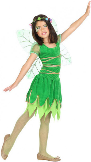 Costumatie Zana Verde Fete 7-9 Ani, Nr. 1, Carnaval24