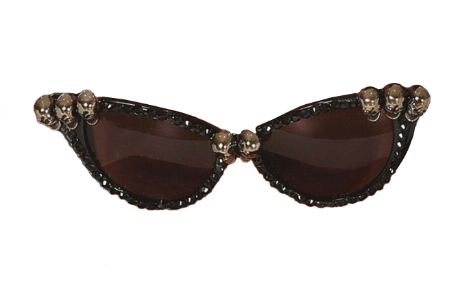 Ochelari de soare adulti cu cranii, Negru, #1, Carnaval24