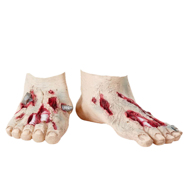 Acoperitoare Pantofi Zombie Bej, Nr. 1, Carnaval24