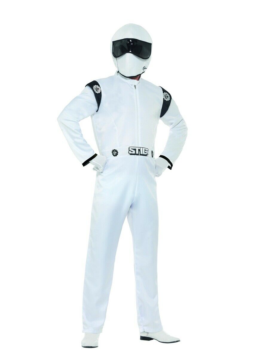 Costumatie The Stig Top Gear Adulti M, Alb, #2, Carnaval24