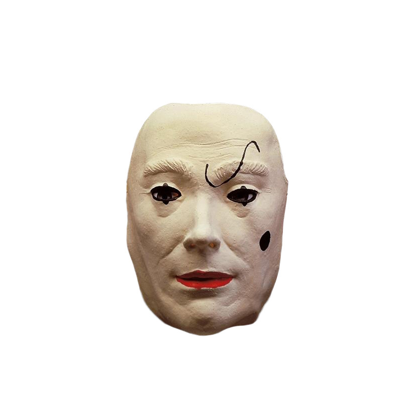 Masca Horror Mim alba cu cicatrice, Nr. 1, Carnaval24