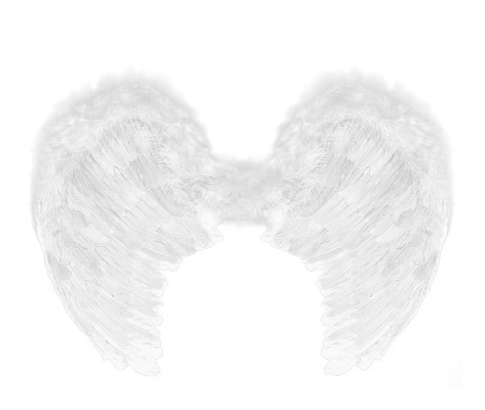 Pereche Aripi Inger Albe 80x60cm, #1, Carnaval24