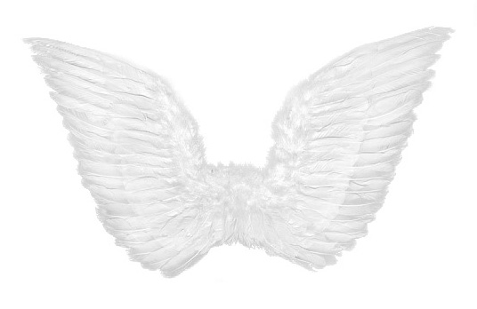 Pereche Aripi Inger Albe 75x45cm, #1, Carnaval24