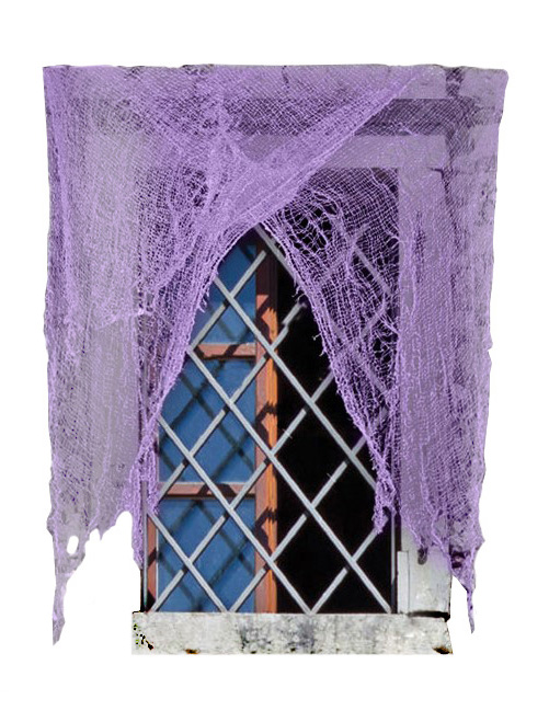 Perdea Zdrentuita Violet 220 X 75 cm, #1, Carnaval24