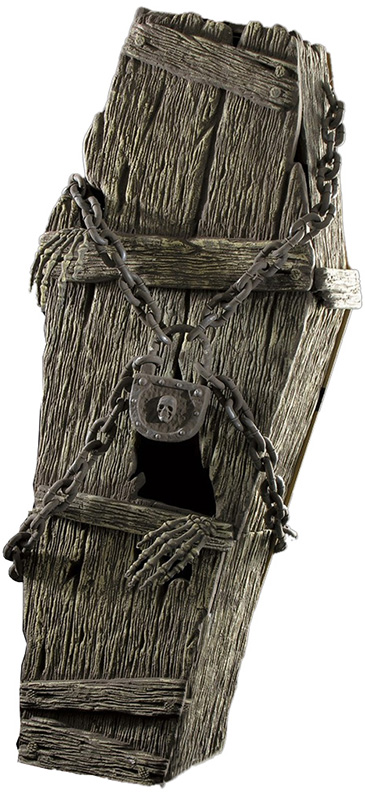 Sicriu Decorativ 150 x 60 x 25, Maro inchis, #1, Carnaval24