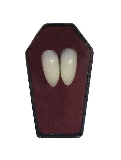 Dinti Vampir cu adeziv termoplastic, Alb, #1, Carnaval24