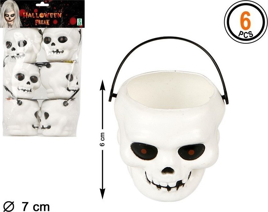 Set Cosulete Trick Or Treat Craniu 6 bucati, #1, Carnaval24