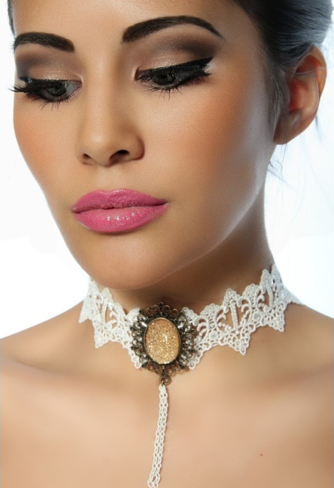 Colier alb Burlesque, #1, Carnaval24