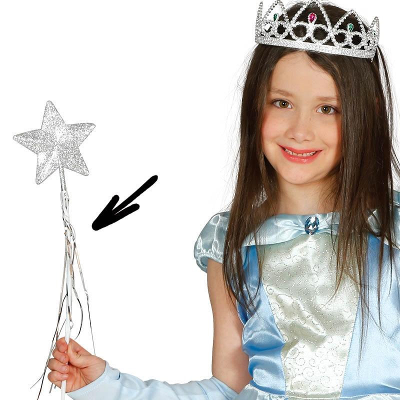 Bagheta Magica Argintie 45cm, #1, Carnaval24