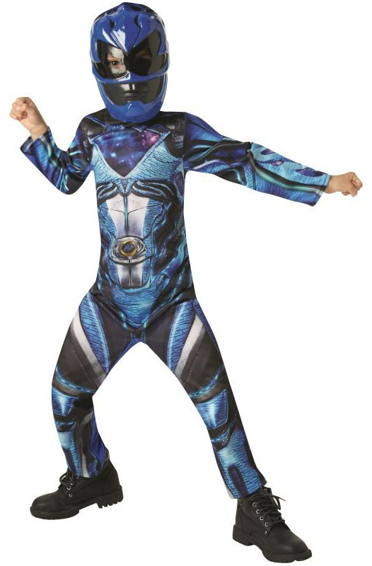 Costumatie Power Ranger Albastru Copii 3-4 Ani, Nr. 1, Carnaval24