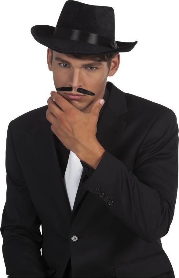 Mustata Gangster, Negru, #1, Carnaval24