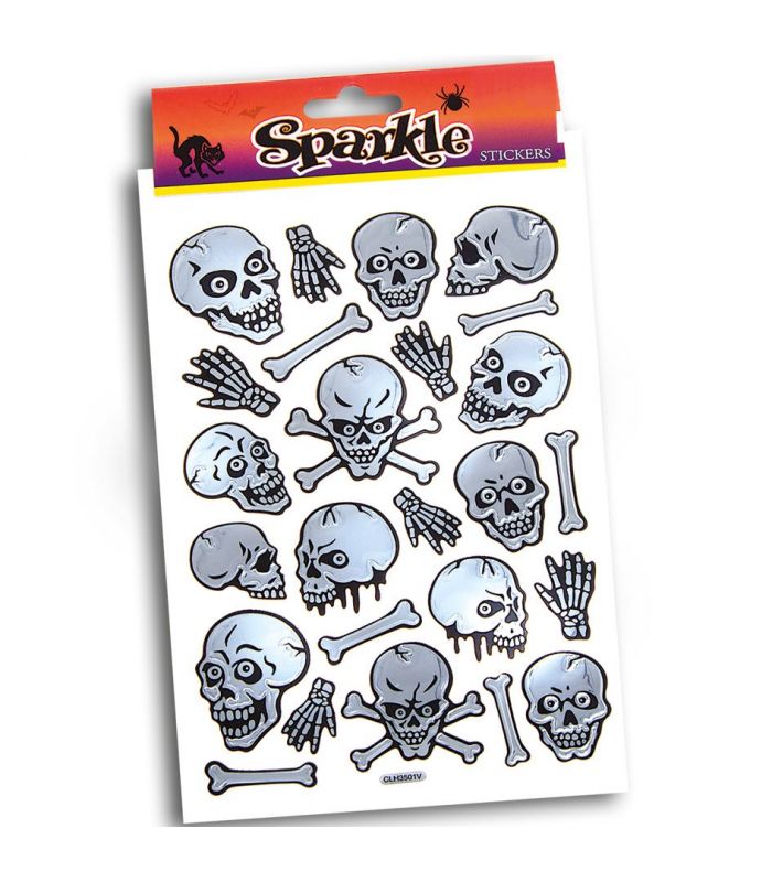 Abtibilduri metalizate Halloween 20 x 15 cm, Arginitu, #1, Carnaval24