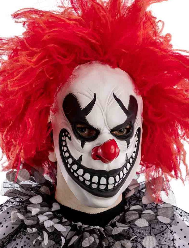 Masca din latex Clown Zambitor, Nr. 1, Carnaval24