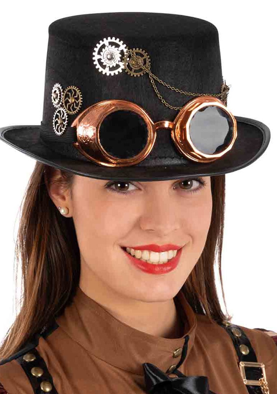 Joben cu Ochelari Steampunk Negru, #1, Carnaval24