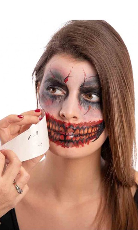 Tatuaj Adulti Temporar Dinti Psihopat, Multicolor, #3, Carnaval24