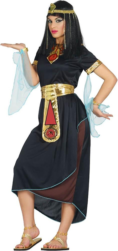 Costumatie Cleopatra Adulti Negru M 38-40, #1, Carnaval24