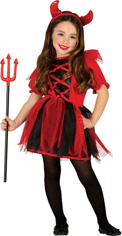 Costumatie Diavolita Fetite 5-6 Ani, #1, Carnaval24