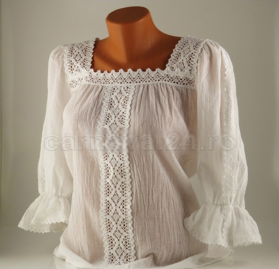 Ie populara din bumbac, marime L, Alb, #1, Carnaval24