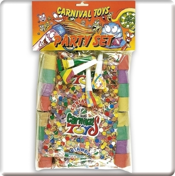 Set accesorii petrecere (4 trompete, 4 confetti, 4 fanioane), Nr. 2, Carnaval24