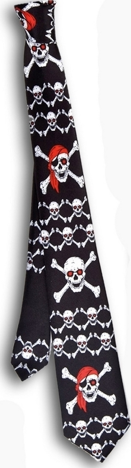 Cravata Cranii Pirat, #1, Carnaval24
