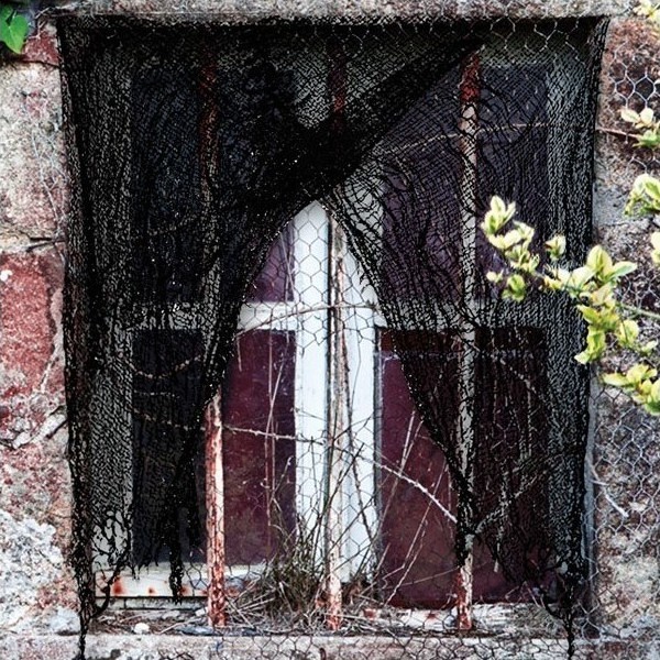 Perdea Zdrentuita 200 X 75 cm, Negru, #1, Carnaval24