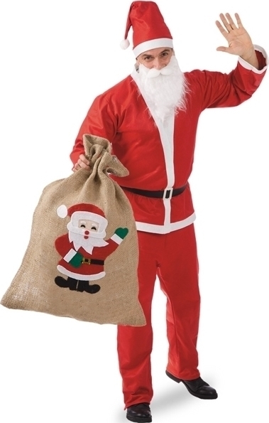 Sac Mos Craciun 52x42 cm, #1, Carnaval24