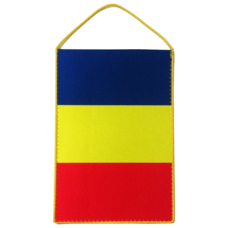 Fanion Romania tricolor 16x24 cm, #1, Carnaval24