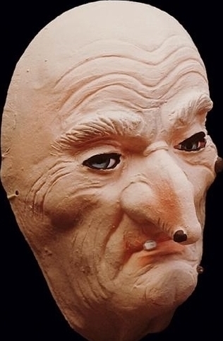 Masca de Vrajitor cu negi din cauciuc pentru Adulti, #2, Carnaval24