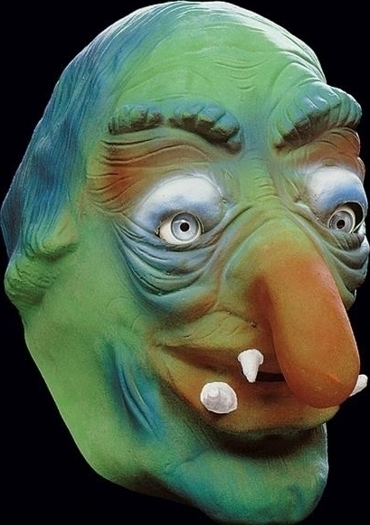 Masca Green Monster Horror, adulti, Nr. 2, Carnaval24