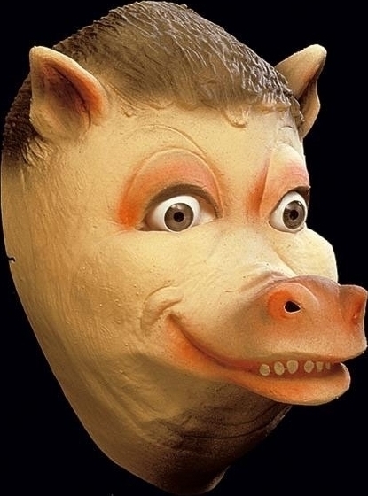 Masca Porc Mistret din cauciuc, #1, Carnaval24