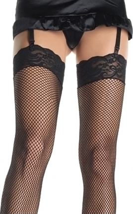 Ciorapi Fishnet with Lace - negri, #1, Carnaval24