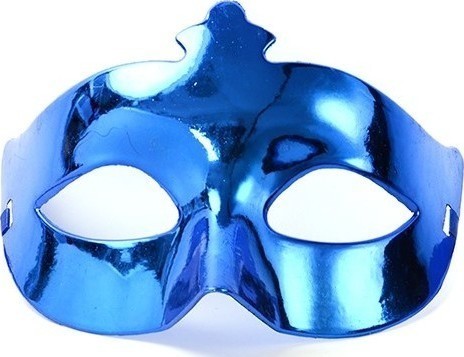 Masca Venetiana Albastru Metalizat, #1, Carnaval24