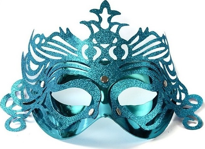 Masca Venetiana, Turcoaz, #1, Carnaval24