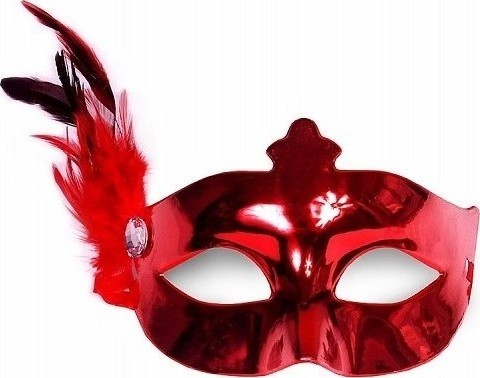 Masca Venetiana Rosie Cu Pana, #1, Carnaval24
