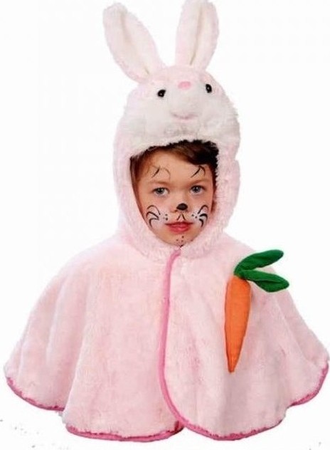 Mantie Cu Gluga Iepuras marime 104, #1, Carnaval24