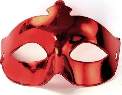 Masca Venetiana Rosu Metalizat, #1, Carnaval24