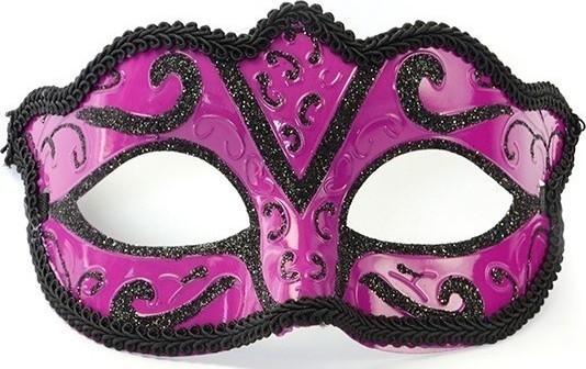 Masca Venetiana Violet Pictata, #1, Carnaval24